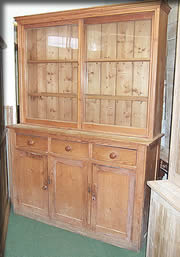 antique pine dresser sliding doors
