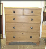 georgian pine chest drawers