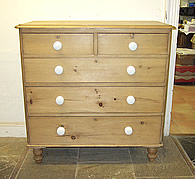 victorioan antique pine chest drawers